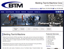 Tablet Screenshot of beldingtool.com